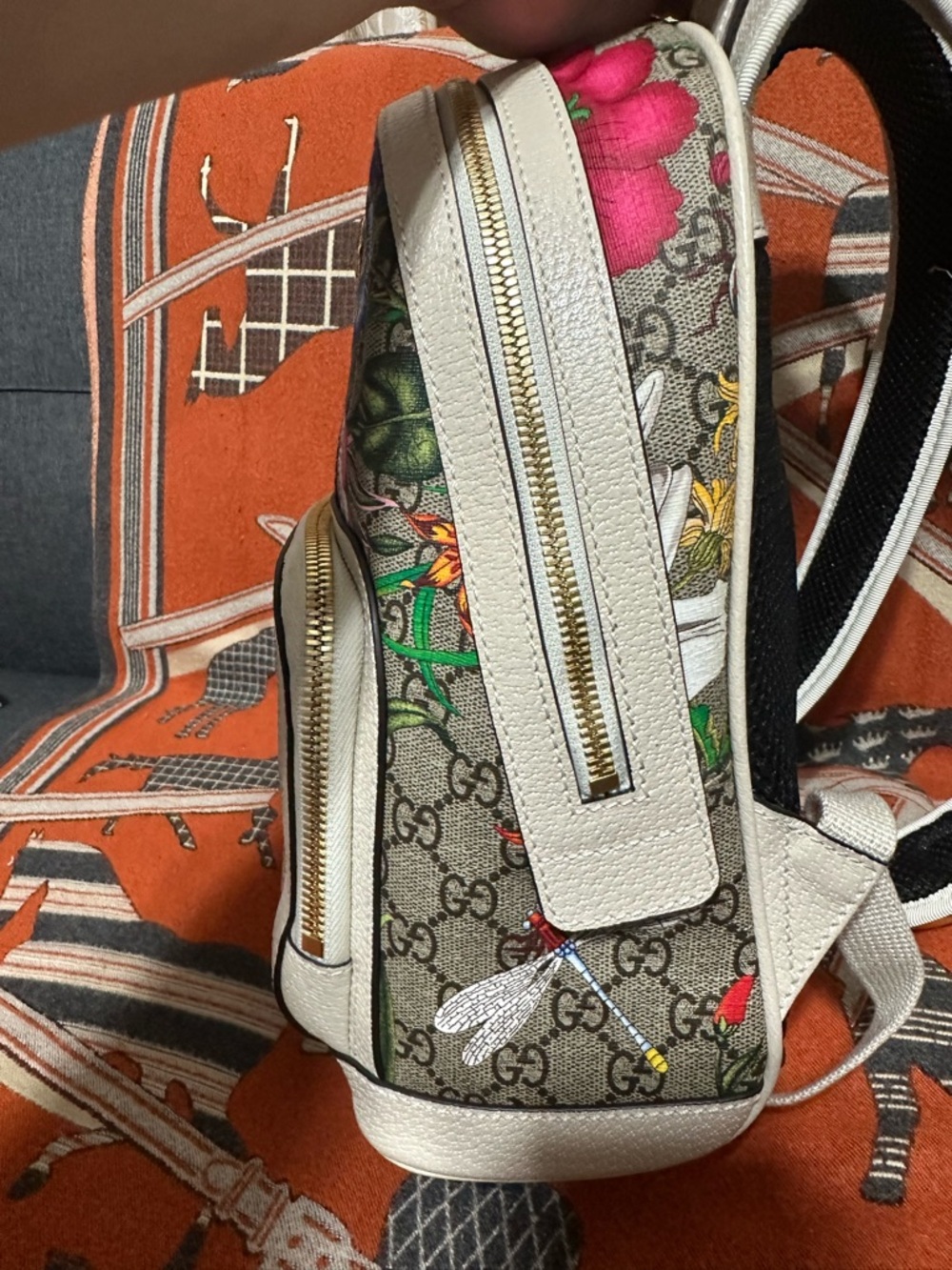 GUCCI ❤️🌟FLORAL GG SUPREME OPHIDIA BACKPACK⭐️ - Picture 5 of 13